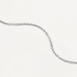 Stacker Clasp Silver Chain Necklace